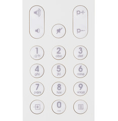 Isolated remote control in white background