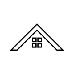 Real estate logo design icon template. Roof symbol icon