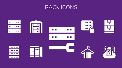 rack icon set