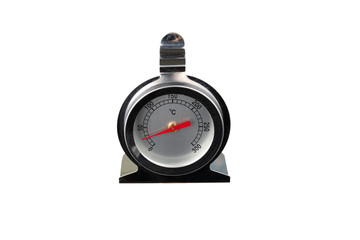 Thermometer Meter Analog measuring equipment. on white background.