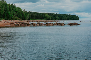 Obraz premium lake and forest