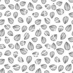 Avocado seamless pattern isolated on white background. Sketch Avocado. Print Avocado. Avocado Wrapping Paper