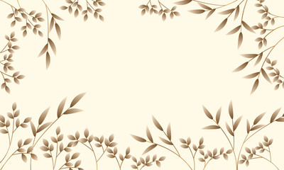 leaves Design banner Spring background. Vector illustration template.