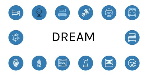 Set of dream icons