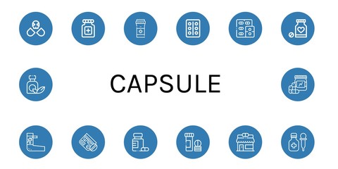 capsule icon set