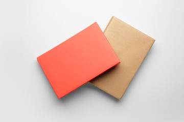 Two books on light background