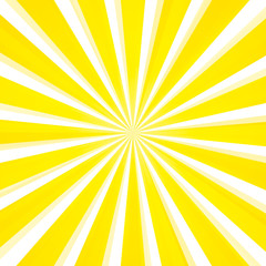 Vector illustration abstract light yellow sun rays background.