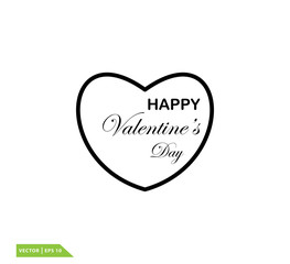 Love icon vector logo design template