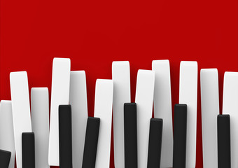 Fototapeta premium Music poster template. Flyer background with piano