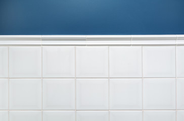 white ceramic square tiles wall background