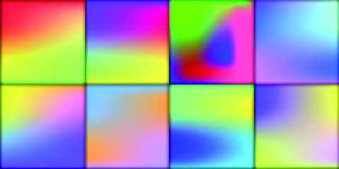 Obraz premium Simple modern color cover design. Set of abstract gradients textures. Background for banner, flyer, business card, poster, wallpaper, brochure, smartphone screen, mobile app