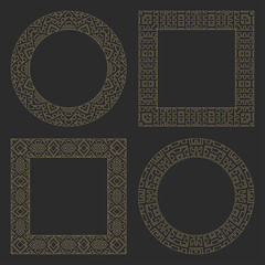 Linear decorative frame.