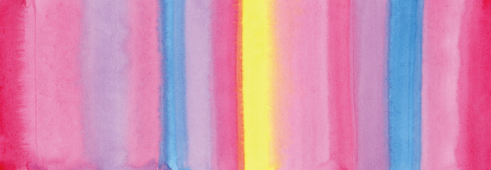 にじみ　ボーダー　虹色　グラデーション