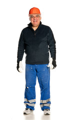 man with protective equipment