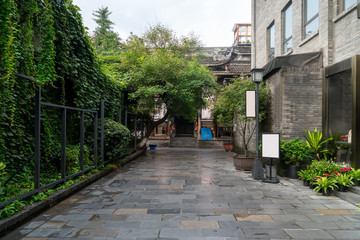Old buildings in Kuan Alley and Zhai Alley, Chengdu, Sichuan