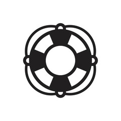 life preserver icon template black color editable. Bow and arrow icon symbol Flat vector illustration for graphic and web design.b