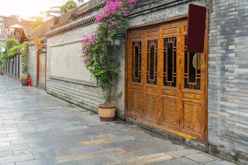 Old buildings in Kuan Alley and Zhai Alley, Chengdu, Sichuan