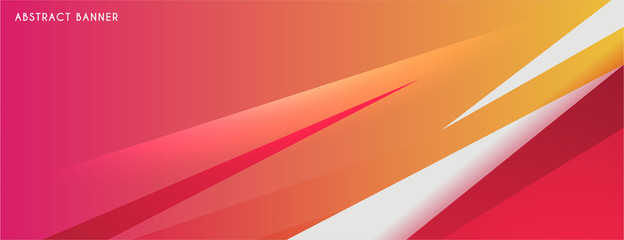 Banner Abstract futuristic background. Vector Illustration