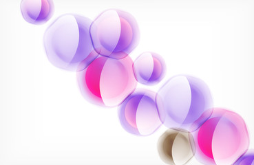 Abstract background - glass shiny transprent hexagon shapes overlapping eath other. Vector Illustration For Wallpaper, Banner, Background, Card, Book Illustration, landing page