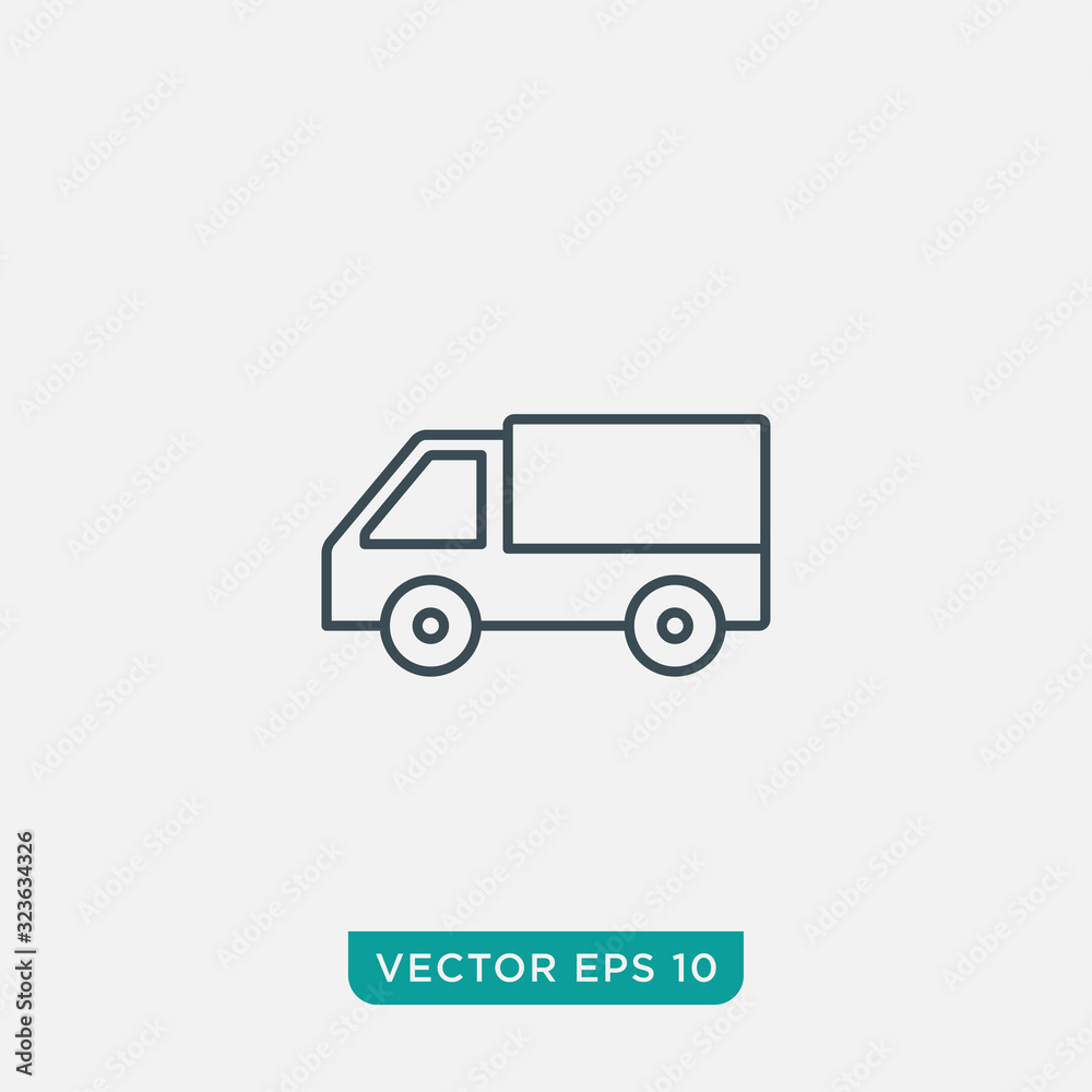 Wall mural Delivery Truck Icon Design, Vector EPS10