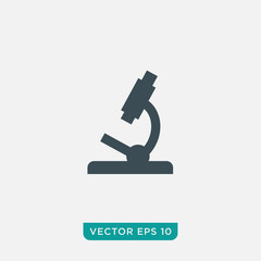 Microscope Icon Design, Vector EPS10