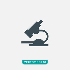 Microscope Icon Design, Vector EPS10