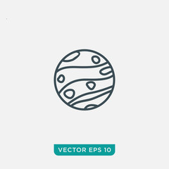 Planet Icon Design, Vector EPS10