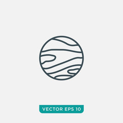 Planet Icon Design, Vector EPS10