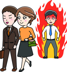 Naklejka premium 浮気・不倫（妻の浮気）