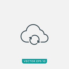 Cloud Computing Icon Design, Vector EPS10