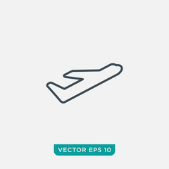 Airplane Icon Design, Vector EPS10