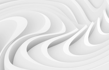 White Abstract Wave Background. Modern Minimal Graphic Design © radharamana
