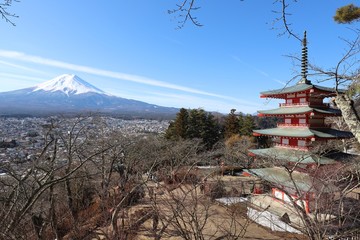 Fototapeta premium 新倉富士浅間神社