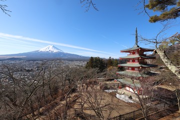 Fototapeta premium 新倉富士浅間神社
