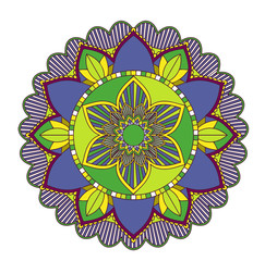 Mandala patterns on isolated background