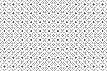 Abstract geometric seamless pattern for your design. Circles and dots background.