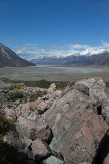 Mount Cook Tasman River New Zealand