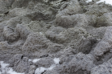 Frozen earth in abstract form