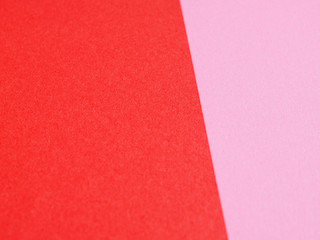 Bright red and pink paper for background and design, Soft backdrop blurred.