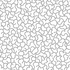 Abstract light pattern with black dots on a white background. Seamless vector texture for wallpaper on the wall, bedding, paper for decoration.