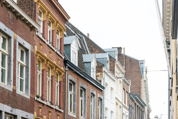 Fototapeta premium Antique building view in Old Town Maastricht, Netherlands.