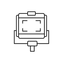 Camera, monitor icon. Simple line, outline vector elements of cinematography icons for ui and ux, website or mobile application