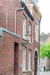 Street view of downtown in Maastricht, Netherlands.