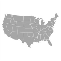 Obraz na płótnie Canvas United States National Map