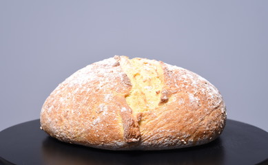 sweet bun with poppy seeds