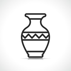 Vector vase symbol icon design