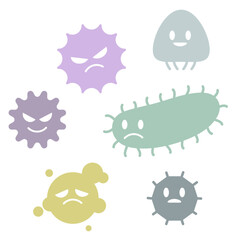 かわいい菌のイラストセット