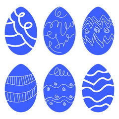 happy easter egg icons for web design