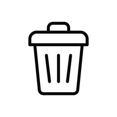 garbage icon line style