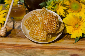 Sweet honeycomb bee products